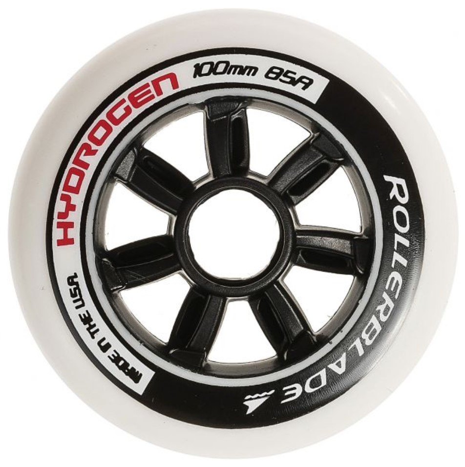 White Hydrogen skeeler wheel of 100 mm and 85A durometer